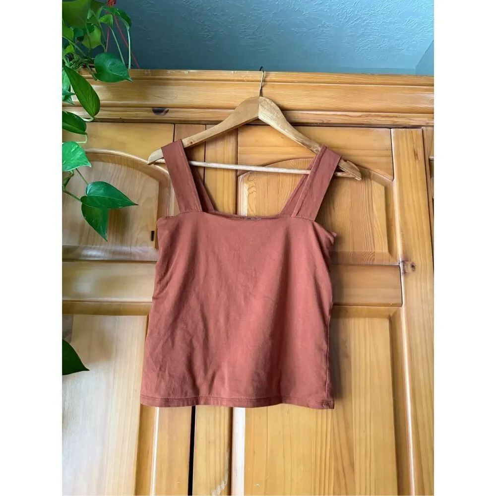 Loft Square Neck Tank Wide Strap Size Small